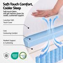 Giselle 25cm King Hybrid Mattress Soft Knitted Fabric Edge Support Gel Foam-3