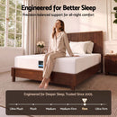 Giselle 25cm Single Hybrid Mattress Soft Knitted Fabric Edge Support Gel Foam-4