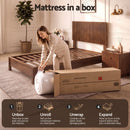 Giselle 25cm Single Hybrid Mattress Soft Knitted Fabric Edge Support Gel Foam-9