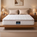 Giselle 30cm Queen Spring Mattress Tencel Cover 5-Zone Firm Back Support-1