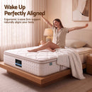 Giselle 30cm Single Spring Mattress Tencel Cover 5-Zone Firm Back Support-7