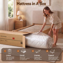 Giselle 30cm Single Spring Mattress Tencel Cover 5-Zone Firm Back Support-9