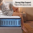 Giselle Double Reversible Spring Mattress Cashmere Cover Gel Foam Firm 35cm-8