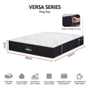 Giselle King Reversible Spring Mattress Cashmere Cover Gel Foam Firm 35cm-2