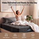Giselle Single Reversible Spring Mattress Cashmere Cover Gel Foam Firm 35cm-7