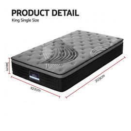 Giselle Bedding 34cm Mattress Bamboo Cover King Single - 0