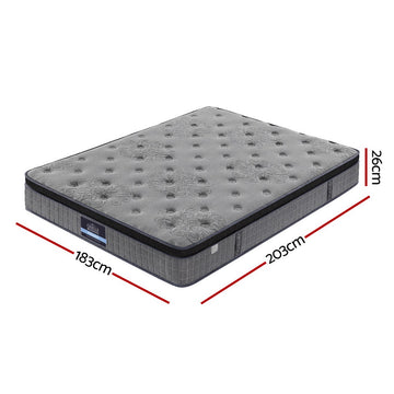 26cm Giselle Mattress King Latex Foam Mattresses - 0