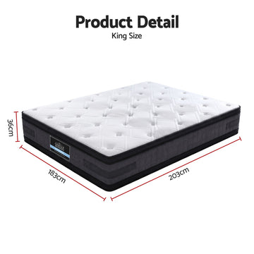 Giselle Bedding 36cm Mattress Cool Gel Memory Foam King - 0
