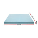 Giselle Bedding Memory Foam Mattress Topper Cool Gel Bed Mat Bamboo 10cm King-2