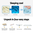 Giselle Bedding Memory Foam Mattress Topper Cool Gel Bed Mat Bamboo 10cm Single-6