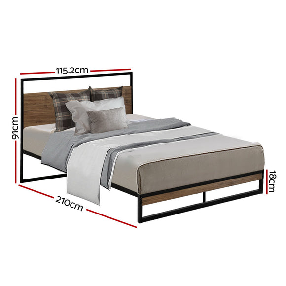 Artiss Bed Frame Metal Bed Frame DANE - King Single