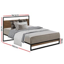 Artiss Bed Frame Single Size Metal Bed Frame DANE-3