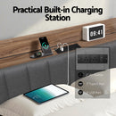 Artiss Metal Bed Frame Queen Size with 2-Tier Hidden Storage with Charging Station-3