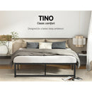 Artiss Bed Frame Double Size Metal Bed Frame TINO-4