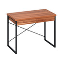 Artiss Computer Desk Drawer Storage Walnut 100CM-1