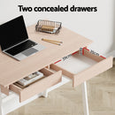 Artiss Computer Desk Drawer Cabinet Oak 100CM-5