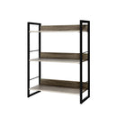 Artiss Bookshelf 3 Tiers - NOE Black and Oak-3