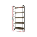 Artiss Bookshelf 5 Tiers - NOE Black and Oak-4