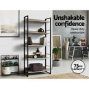Artiss Bookshelf 5 Tiers - NOE Black and Oak-7