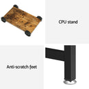 Artiss Computer Desk L-Shape CPU Stand Brown 147CM-6