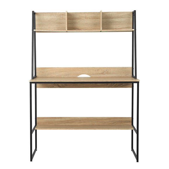 Artiss Computer Desk Bookshelf Storage 100CM Oak
