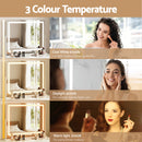 80x65cm Embellir Makeup Mirror Hollywood Vanity with LED Light White Frame-4