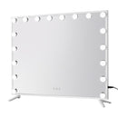 80x65cm Embellir Makeup Mirror Hollywood Vanity with LED Light White Frame-7