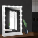 Embellir Makeup Mirror 43x61cm Hollywood Vanity with LED Light Tabletop White-7
