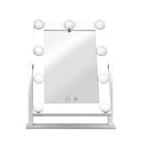 Embellir Makeup Mirror 30x38cm Hollywood Vanity with LED Light Rotation Tabletop-3