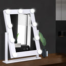 Embellir Makeup Mirror 30x38cm Hollywood Vanity with LED Light Rotation Tabletop-7