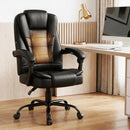 Artiss Massage Office Chair Executive Computer Gaming Chairs Black PU Leather-10