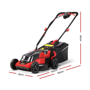 Giantz Lawn Mower Cordless 40V Battery Electric Lawnmower 34cm Width - 0