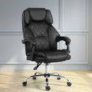 Artiss Executive Office Chair Leather Recliner Black-7