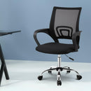 Artiss Mesh Office Chair Mid Back Black-8