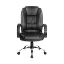 Artiss Executive Office Chair Leather Tilt Black-3