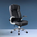 Artiss Executive Office Chair Leather Tilt Black-8