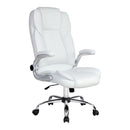 Artiss Executive Office Chair Leather Tilt White-1