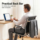 Artiss Office Chair Conference Chairs PU Leather Mid Back Black-6