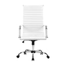 Artiss Office Chair Conference Chairs PU Leather High Back White-3