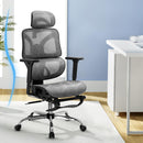 Artiss Ergonomic Office Chair Footrest Grey-7
