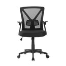 Artiss Mesh Office Chair Mid Back Black-3