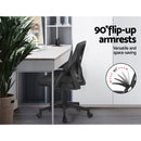 Artiss Mesh Office Chair Mid Back Black-5