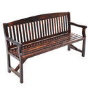 Gardeon 5FT Outdoor Garden Bench Wooden 3 Seat Chair Patio Furniture Charcoal-1