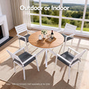Gardeon 4PC Outdoor Dining Chairs Stackable Aluminum Lounge Chair Patio Furniture-6