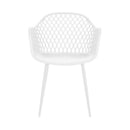 Gardeon 4PC Outdoor Dining Chairs PP Lounge Chair Patio Furniture Garden White-3