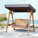 Gardeon Swing Chair Wooden Garden Bench Canopy 2 Seater Outdoor Furniture-8