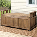 Gardeon Outdoor Storage Bench Box Wooden Garden Toy Tool Sheds Patio Furniture Brown-8