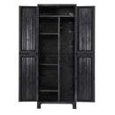 Gardeon Outdoor Storage Cabinet Box 173cm Lockable Cupboard Sheds Garage Adjustable Black-3