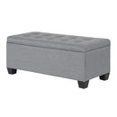 Artiss Storage Ottoman Blanket Box 97cm Linen Grey-1