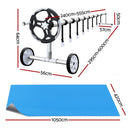 Aquabuddy Pool Cover 500 Micron 10.5x4.2m Silver Swimming Pool Solar Blanket 5.5m Roller-2
